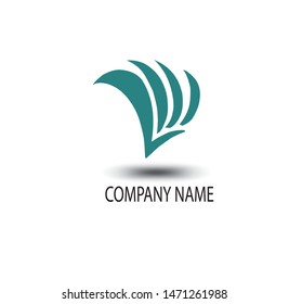 vector image of a wing for a company logo