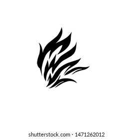 vector image of a wing for a company logo