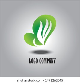 vector image of a wing for a company logo