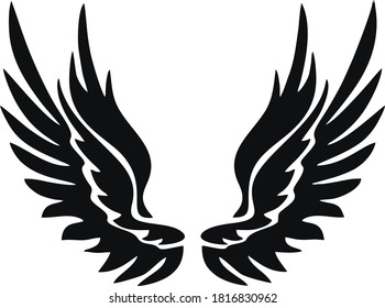 Vector image of the wings icon