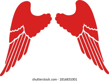 Vector image of the wings icon