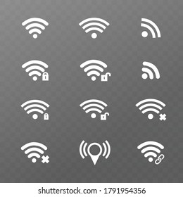 Vector image. Wireless internet icon. Basic icons.