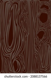 Imagen vectorial de una textura de madera en tonos marrones.