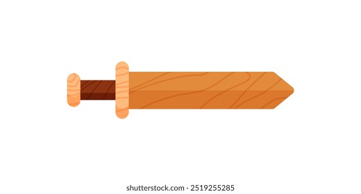 Vector Imagen de una espada de juguete de madera, perfecto para los niños juego imaginativo.