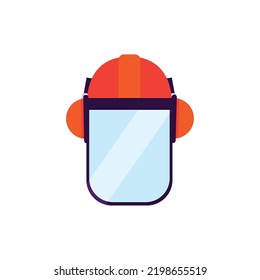 vector image. work safety icons with white background