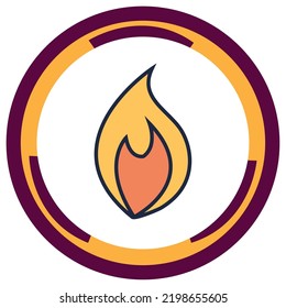 imagen vectorial. iconos de seguridad de trabajo con fondo blanco y borde redondo naranja con marrón