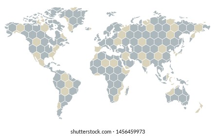 vector image of world map for decoration
