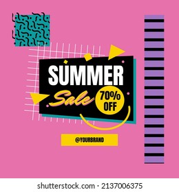 imagen vectorial de la escritura sobre fondo colorido para la publicidad y promoción de su negocio