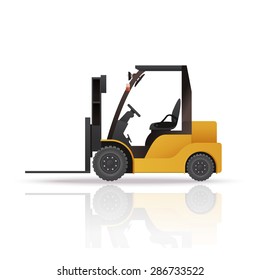 Vector image of an yelllow auto loader