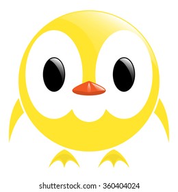 vector image - yellow chick