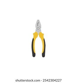 vector image of yellow pliers suitable for designs, logos, icons, building shop logos, tool business logos, services and so on