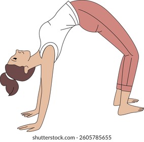 Vector image of yoga pose