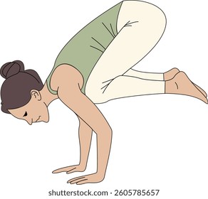 Vector image of yoga pose