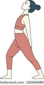 Vector image of yoga pose