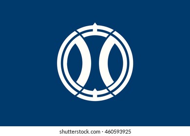 Vector image of Yotsukaido city flag,  Chiba prefecture , Japan. Proportion 2:3. EPS10. 
