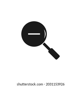 vector image of a zoom out icon