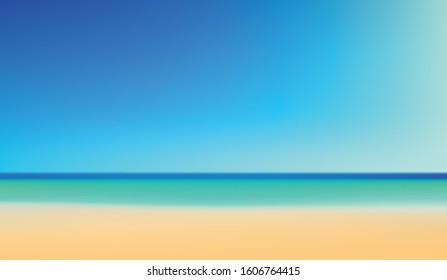 Vector image,on the beach background