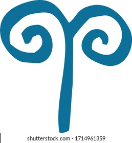 vector images of 12 symbols of the zodiac as 12 sectors of 30 degrees into which the zodiac belt is divided in astrology