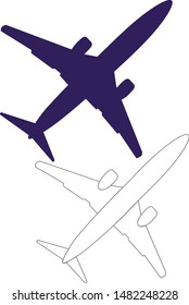Vector images of aircraft and aircrew, airbus