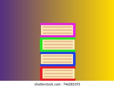 Vector images of books. Books.