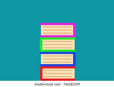 Vector images of books. Books.