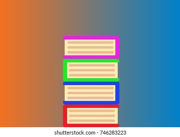 Vector images of books. Books.