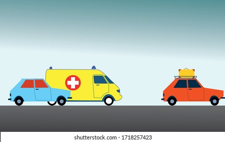 vector images of cars on the road