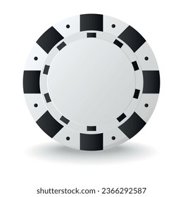 Imágenes vectoriales de fichas de casino. Colección de fichas de casino para juegos de azar, póquer