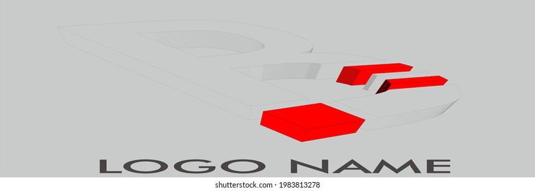 vector images with a combination of the letters B and R can make a business