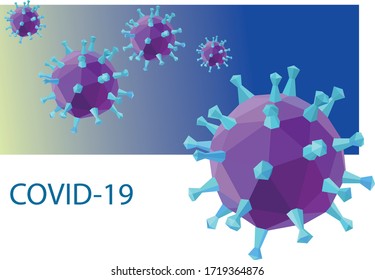 Vector images of coronavirus COVID-19