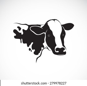 Vector images of cow design on a white background, Vector cow head for your design