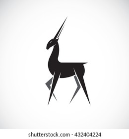 Vector images of deer design on a white background. Vector deer for your design.