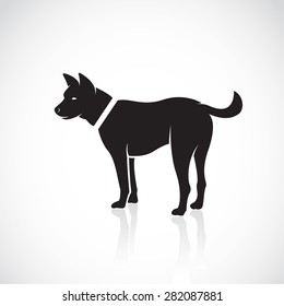 Vector images of dog on a white background