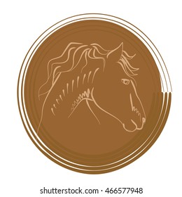 Vector images of horse design.