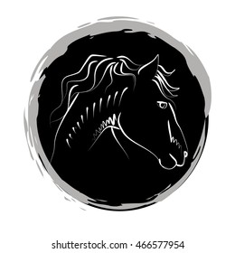Vector images of horse design.