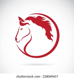 Vector images of horse design on a white background