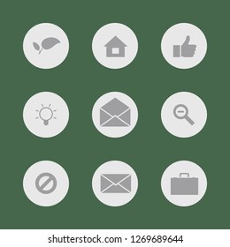 Vector images. Icon set for buttons.