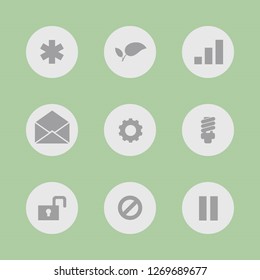 Vector images. Icon set for buttons.