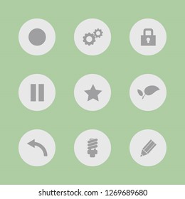 Vector images. Icon set for buttons.
