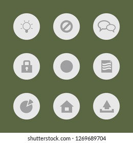 Vector images. Icon set for buttons.