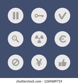 Vector images. Icon set for buttons.