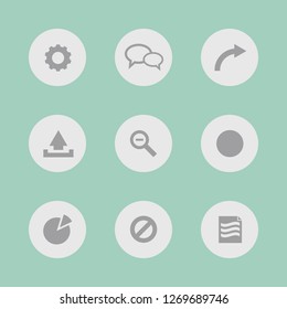 Vector images. Icon set for buttons.