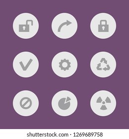 Vector images. Icon set for buttons.