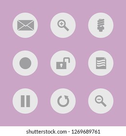 Vector images. Icon set for buttons.