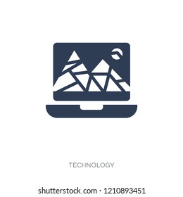 Vector Images icon. Trendy flat vector Vector Images icon on white background from Technology collection, vector illustration can be use for web and mobile, eps10
