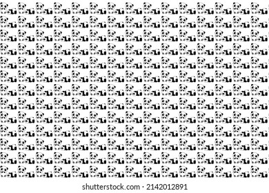 Vector Images, Illustrations and Cliparts: vector seamless pattern with spots, tree, flower, fruits, car, panda, dynasaur