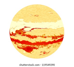 Vector images Jupiter planets in the universe