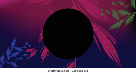 Vector images with a large circle of negative space for logo copy placement