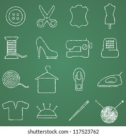 Vector images on the sewing