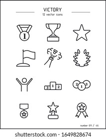 Vector images on the topic of success and success